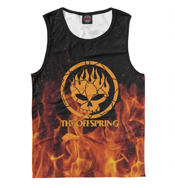 Майка для мальчика с притом The Offspring цвета Белый Майка для мальчика с изображением The Offspring цвета Белый