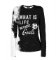 Женский лонгслив What is life without Goals