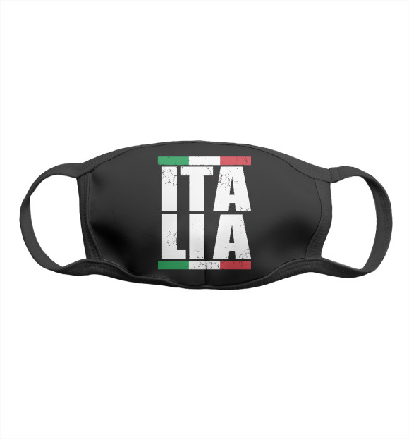 Маска тканевая с изображением Italia цвета Белый