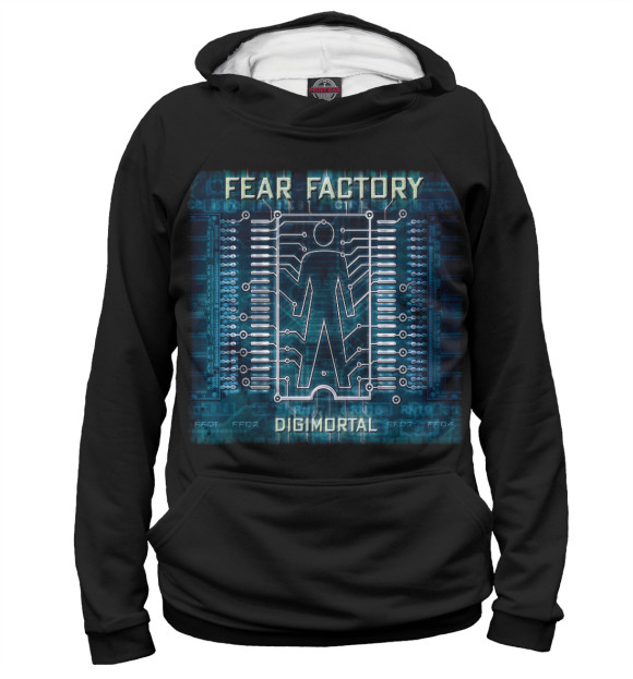 Женское худи с изображением Fearfactory цвета Белый