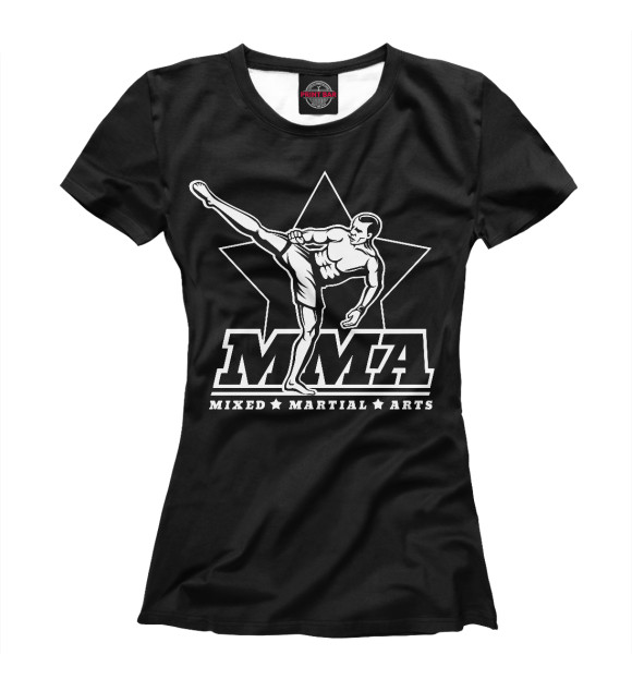 Футболка для девочек с изображением Mixed Martial Arts цвета Белый