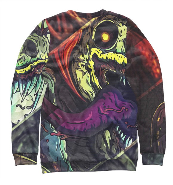 Женский свитшот с изображением Hyper Beast цвета Белый