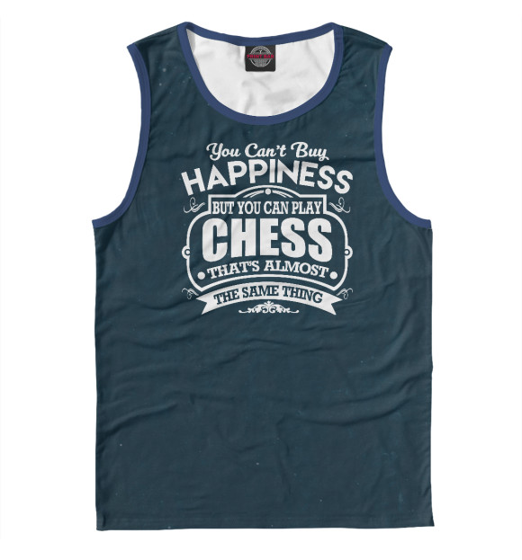 Майка для мальчика с изображением You happiness Chess цвета Белый