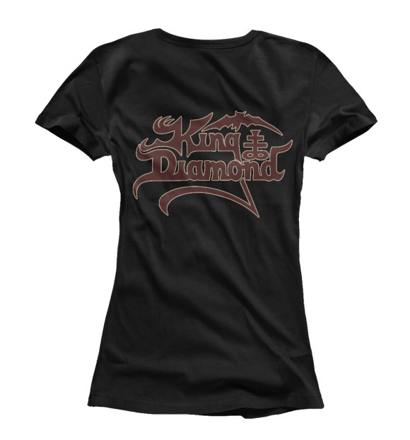 Футболка для девочек с изображением King Diamond цвета Белый