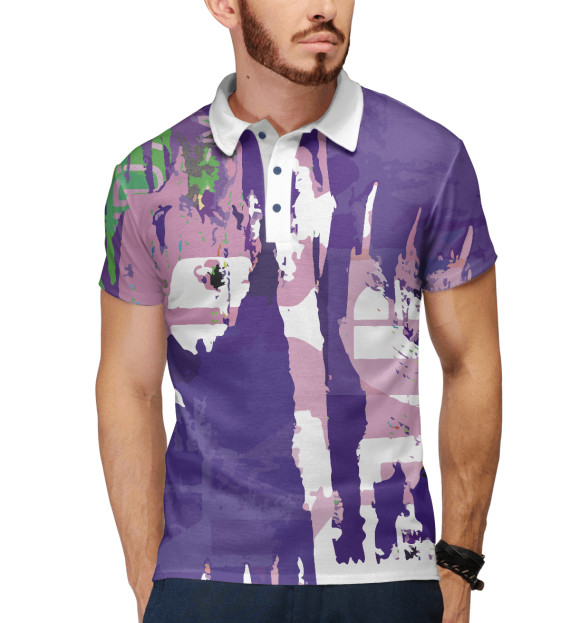 Мужское поло с изображением My Pop Art цвета Белый