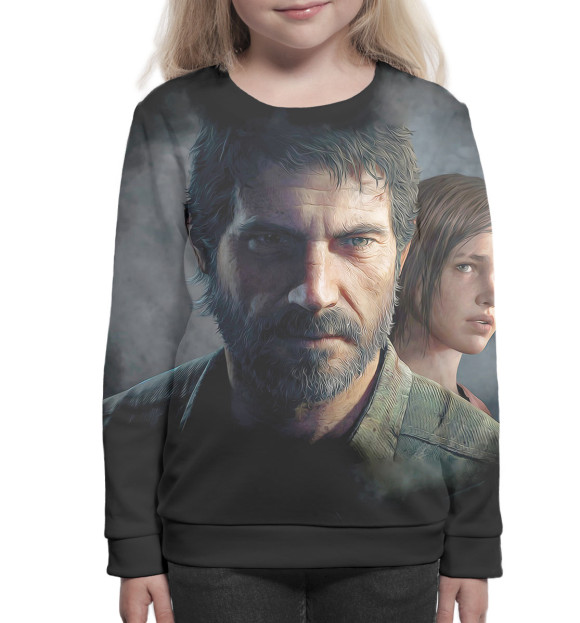 Свитшот для девочек с изображением Джоэл цвета Белый