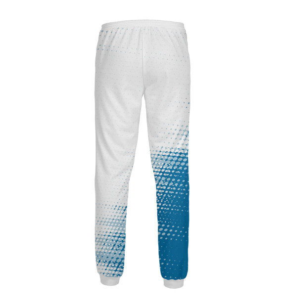 Мужские спортивные штаны с изображением Футбол Россия / Russia цвета Белый