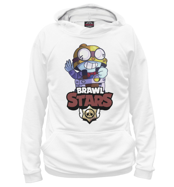 Женское худи с изображением Brawl Stars-Karl цвета Белый