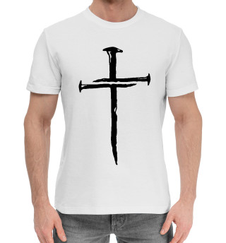 Хлопковая футболка для мальчиков Крест из гвоздей