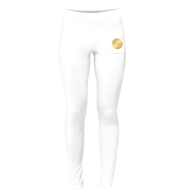 Леггинсы с изображением Coin white code eGOLD цвета Белый