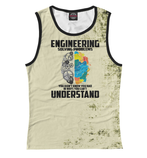 Майка для девочки с изображением Cool Engineering Definition цвета Белый