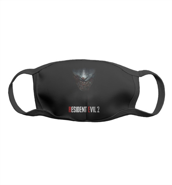 Маска тканевая с притом Resident Evil цвета Белый Маска тканевая с изображением Resident Evil цвета Белый