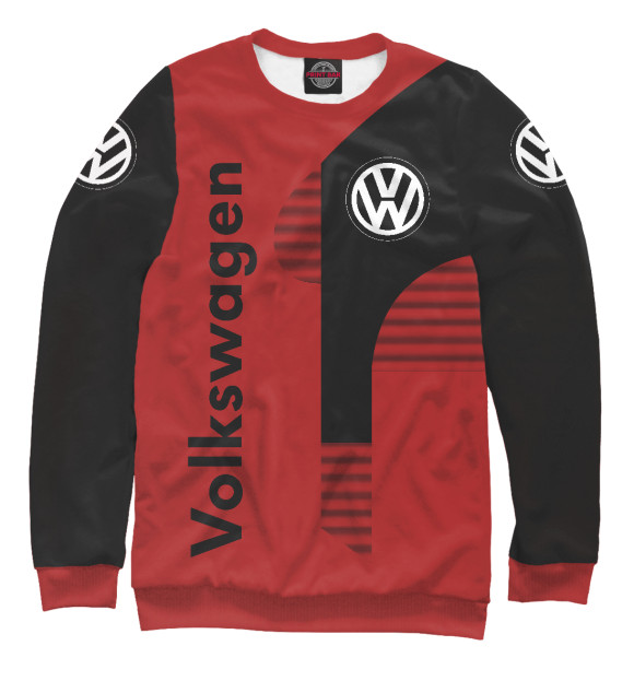 Мужской свитшот с изображением Volkswagen цвета Белый