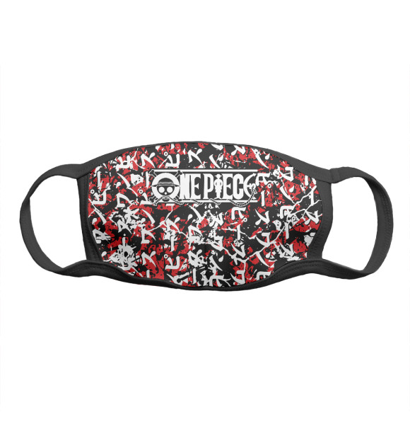 Маска тканевая с притом ONE PIECE (LOGO) цвета Белый Маска тканевая с изображением ONE PIECE (LOGO) цвета Белый