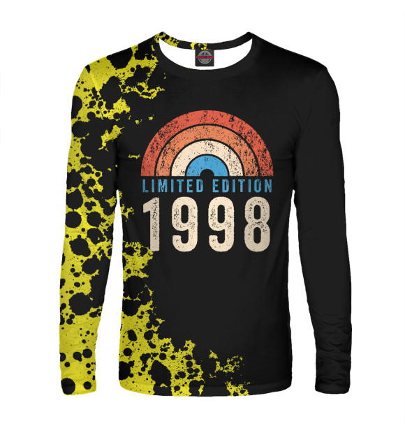 Мужской лонгслив с изображением Vintage 1998 Limited Editio цвета Белый
