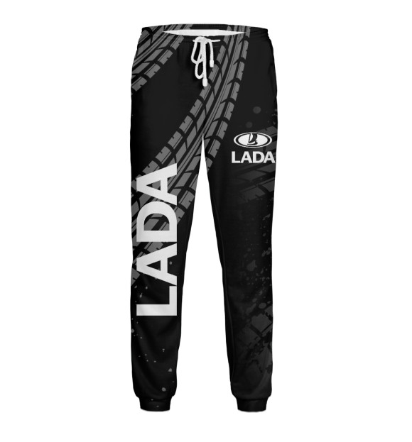 Мужские спортивные штаны с изображением LADA цвета Белый