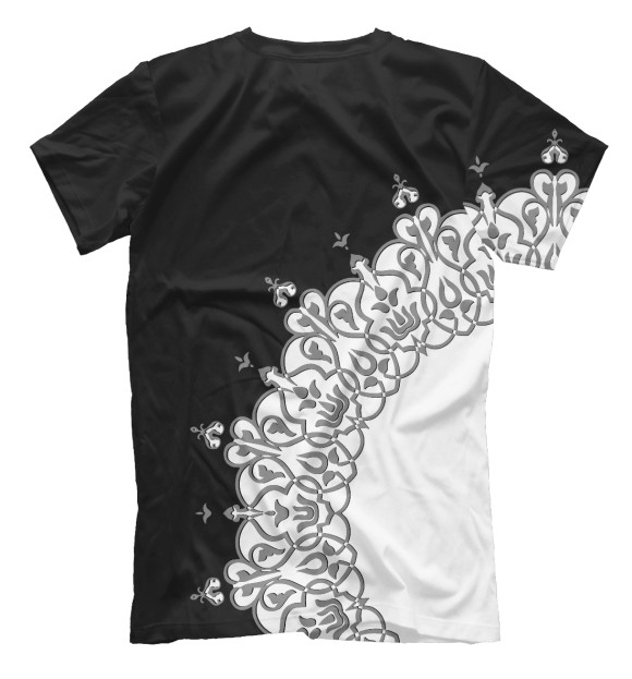 Мужская футболка с изображением Узбекистан цвета Белый