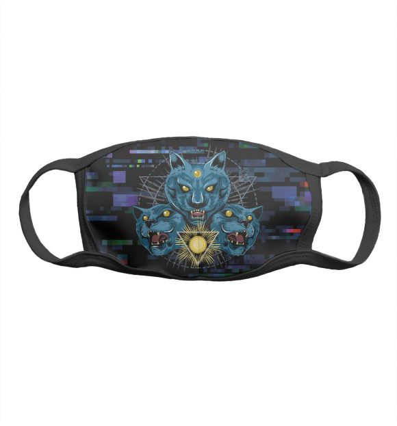 Маска тканевая с изображением Evil цвета Белый