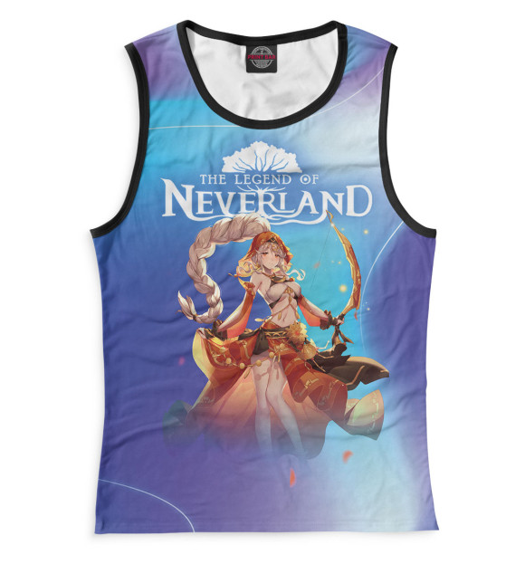 Майка для девочки с изображением The Legend of Neverland цвета Белый