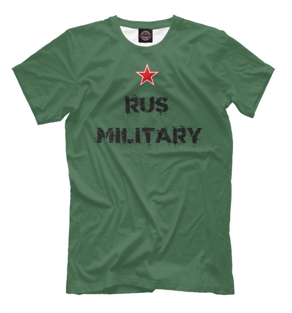Футболка для мальчиков с изображением Rus Militari цвета Белый