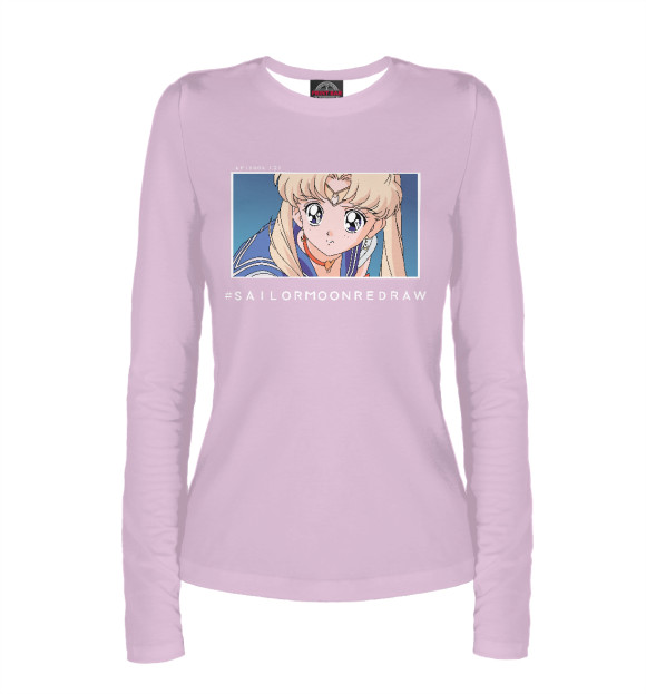 Женский лонгслив с изображением SailormoonReDraw цвета Белый
