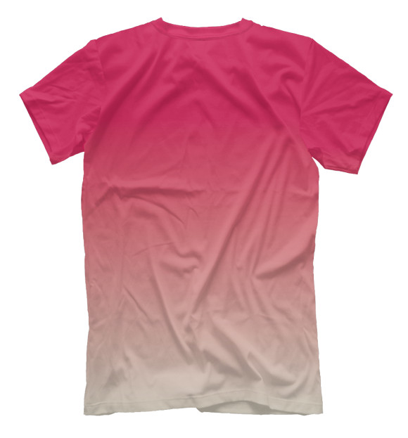 Мужская футболка с изображением Градиент цвета Белый