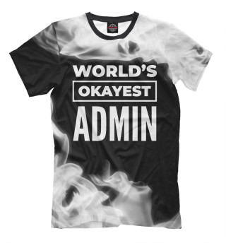 Мужская футболка World's okayest Admin