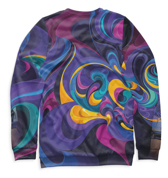 Мужской свитшот с изображением Килиан Мбаппе цвета Белый