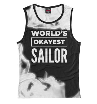 Майка для девочки World's okayest Sailor