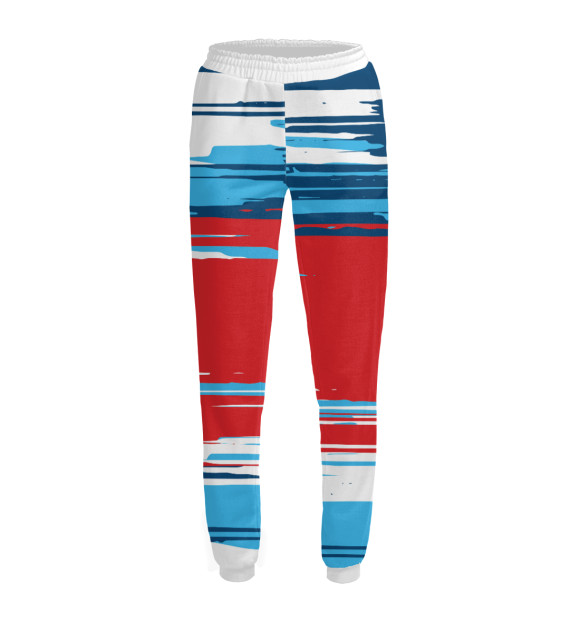 Женские спортивные штаны с изображением Россия цвета Белый