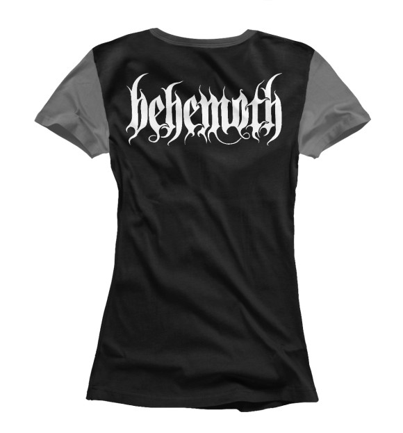 Женская футболка с изображением Behemoth цвета Белый