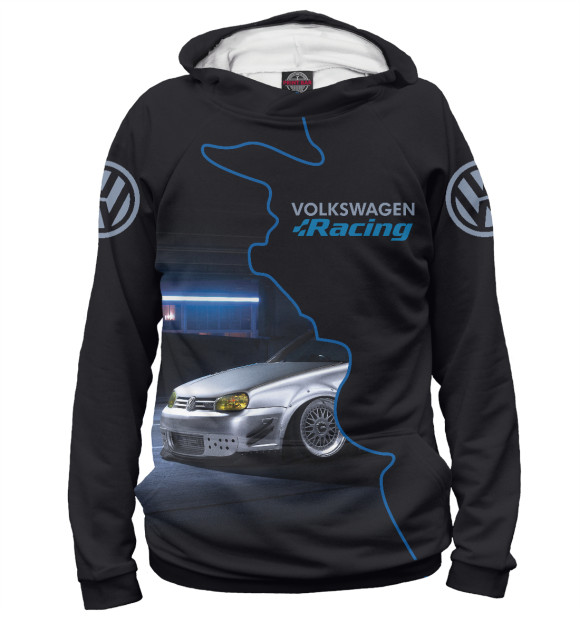 Женское худи с изображением Volkswagen цвета Белый