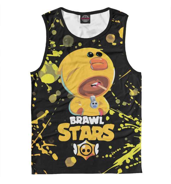Майка для мальчика с изображением Brawl Stars цвета Белый