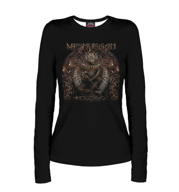 Женский лонгслив с изображением Meshuggah цвета Белый