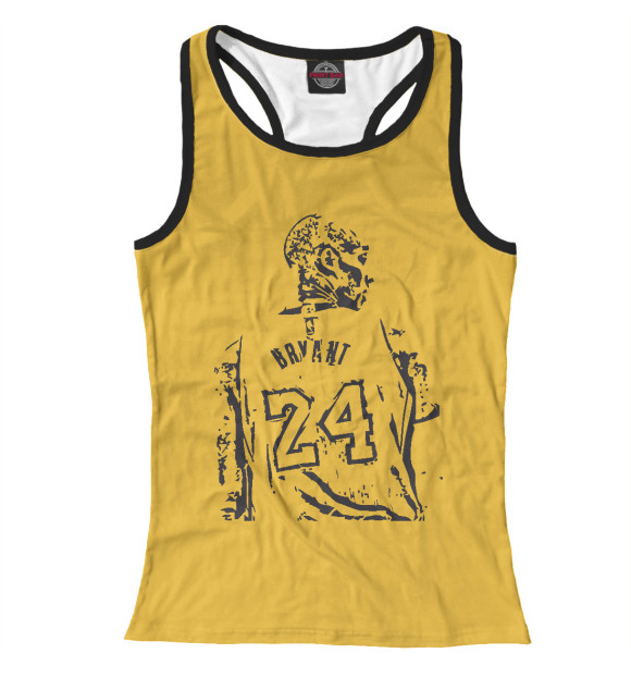 Женская майка-борцовка с изображением Kobe Bryant цвета Белый