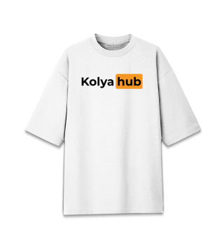 Мужская футболка оверсайз Kolya + Hub