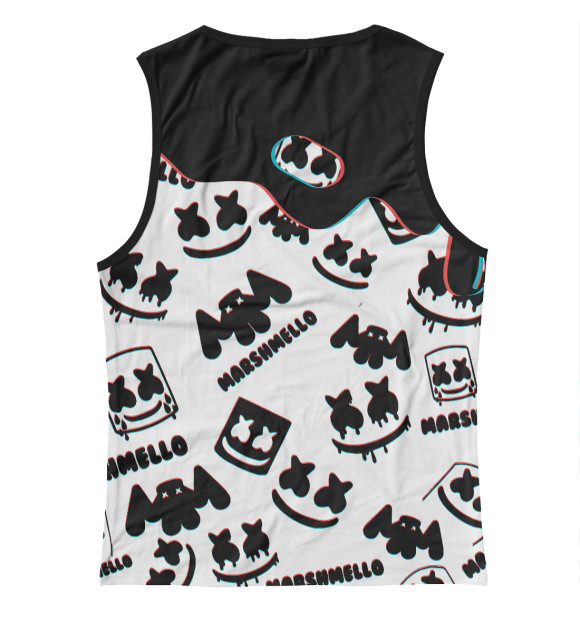 Майка для девочки с изображением Marshmello цвета Белый