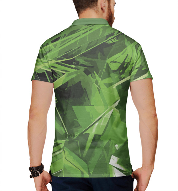 Мужское поло с притом Zombie dab цвета Белый Мужское поло с изображением Zombie dab цвета Белый