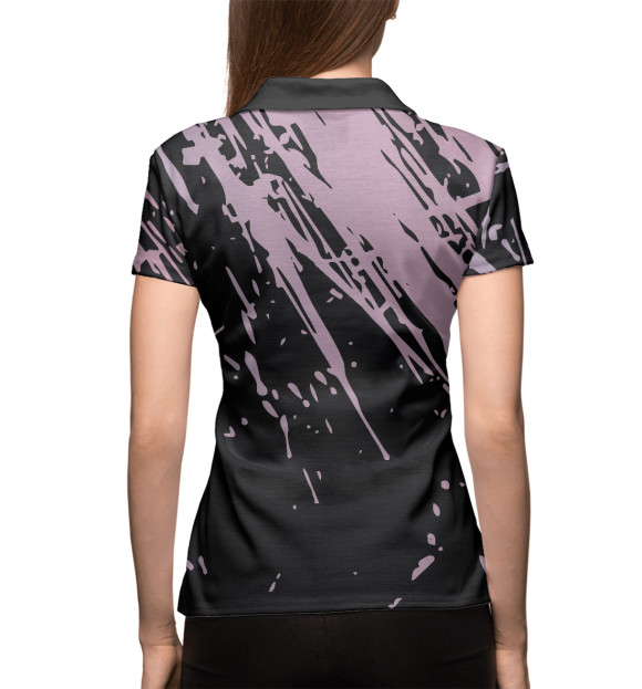 Женское поло с изображением BTS цвета Белый