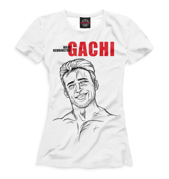 Футболка для девочек с изображением Гачимучи цвета Белый