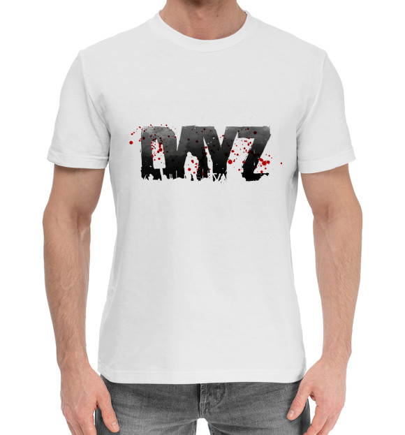 Мужская хлопковая футболка с изображением DayZ цвета Белый