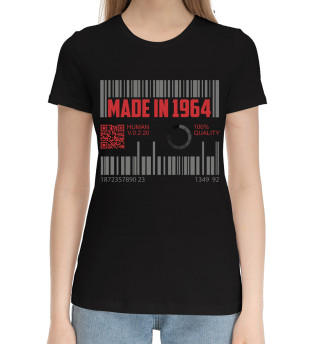 Хлопковая футболка для девочек Made in 1964