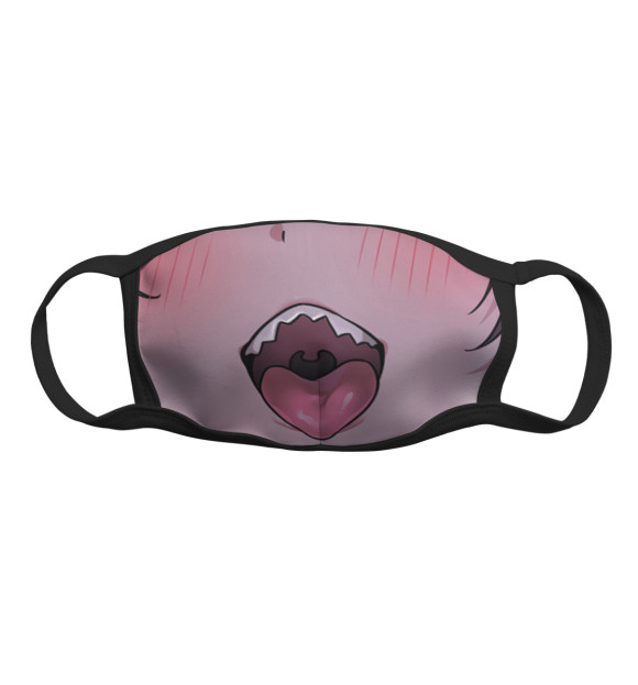 Маска тканевая с притом AHEGAO цвета Белый Маска тканевая с изображением AHEGAO цвета Белый