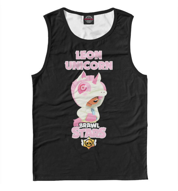 Майка для мальчика с изображением Brawl Stars UNICORN цвета Белый