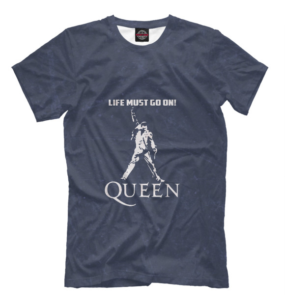 Мужская футболка с изображением Queen цвета Белый