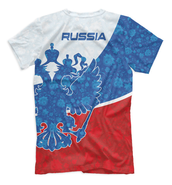 Футболка для мальчиков с изображением Russia цвета Белый