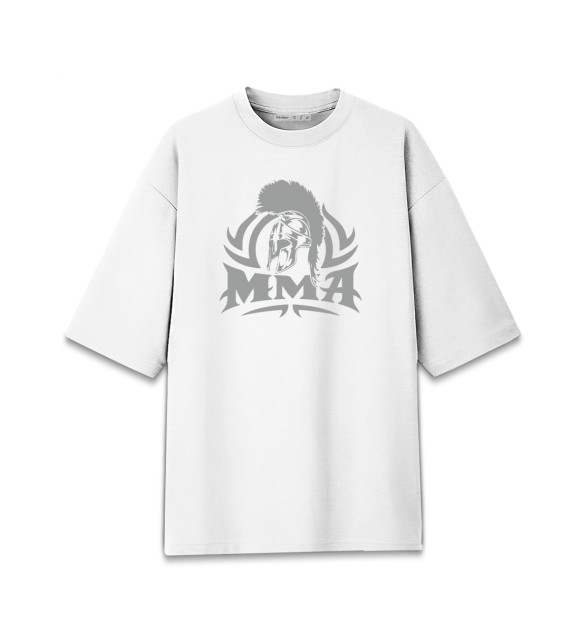 Женская футболка оверсайз с изображением MMA Fighter цвета Белый