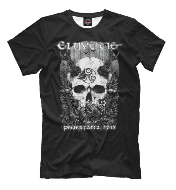 Мужская футболка с изображением Eluveitie цвета Белый