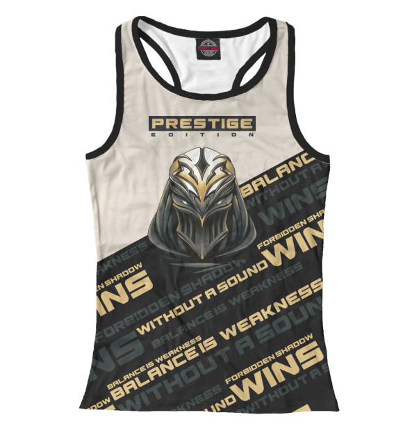 Женская майка-борцовка с изображением Z-Prestige цвета Белый