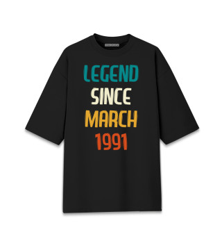 Мужская футболка оверсайз Legend Since March 1991
